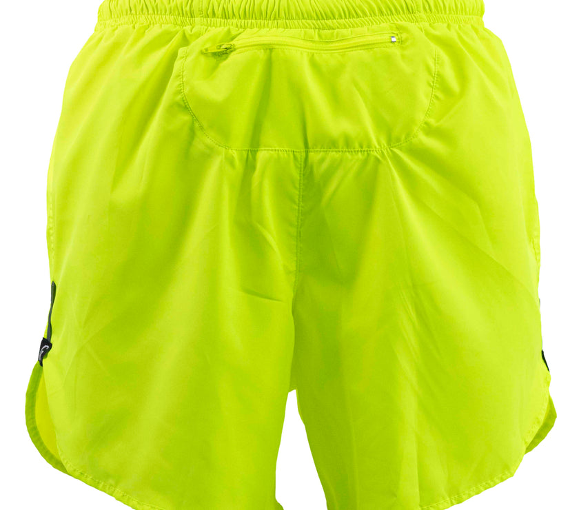 PANTALONETA RUNNING CON BOLSILLO VERDE NEÓN - Gavia