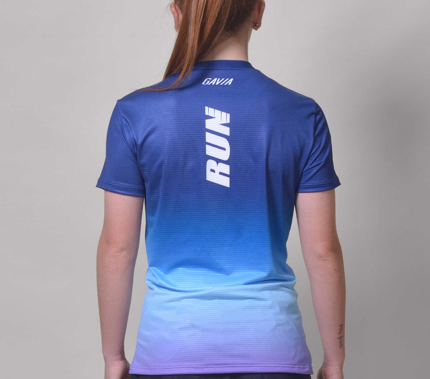 CAMISETA RUNNING CELESTE