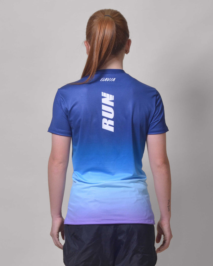 CAMISETA RUNNING CELESTE