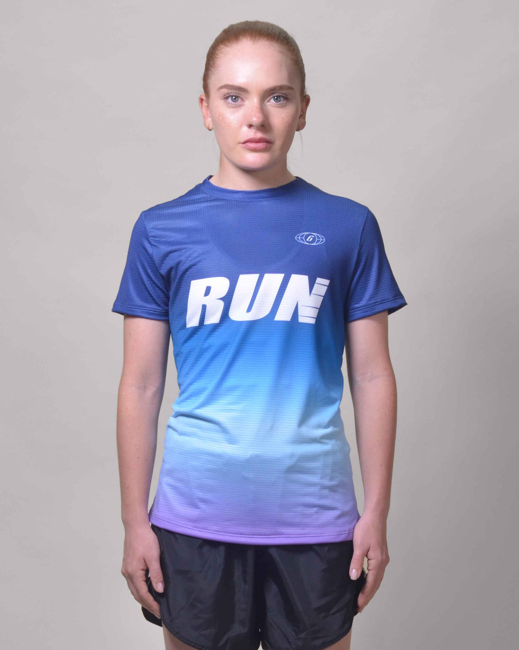 CAMISETA RUNNING CELESTE