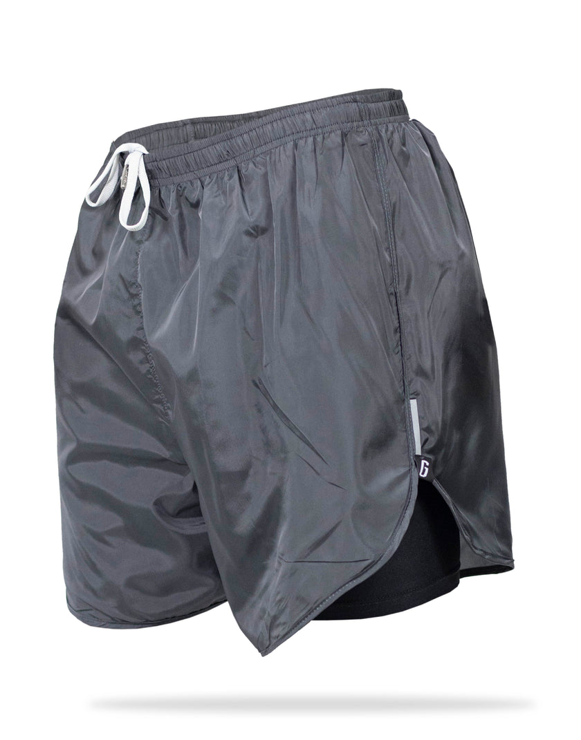 PANTALONETA RUNNING CON BOLSILLO GRIS - Gavia