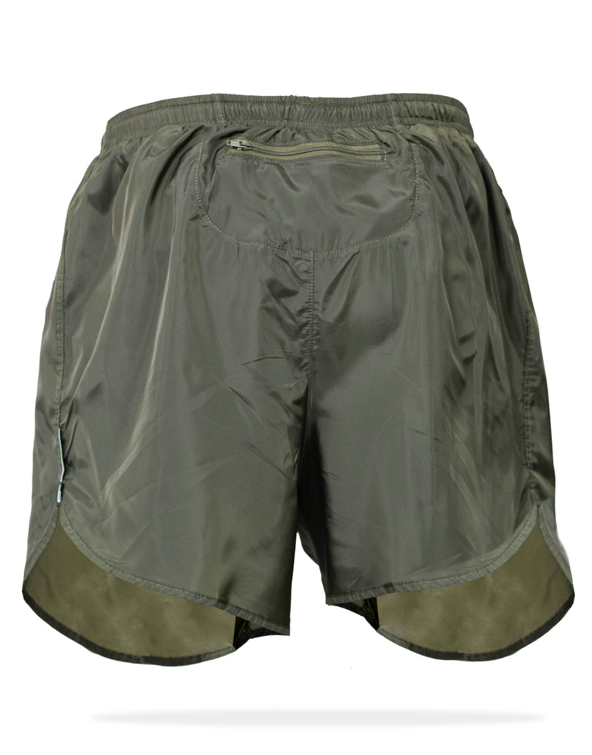 PANTALONETA RUNNING CON BOLSILLO VERDE MILITAR - Gavia