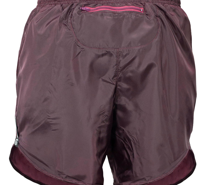 PANTALONETA RUNNING CON BOLSILLO VINO - Gavia