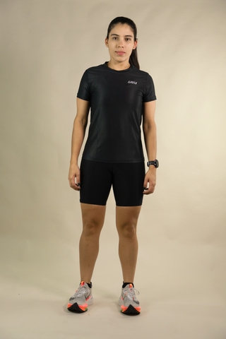 CAMISETA RUNNING PARA MUJER - CARBON